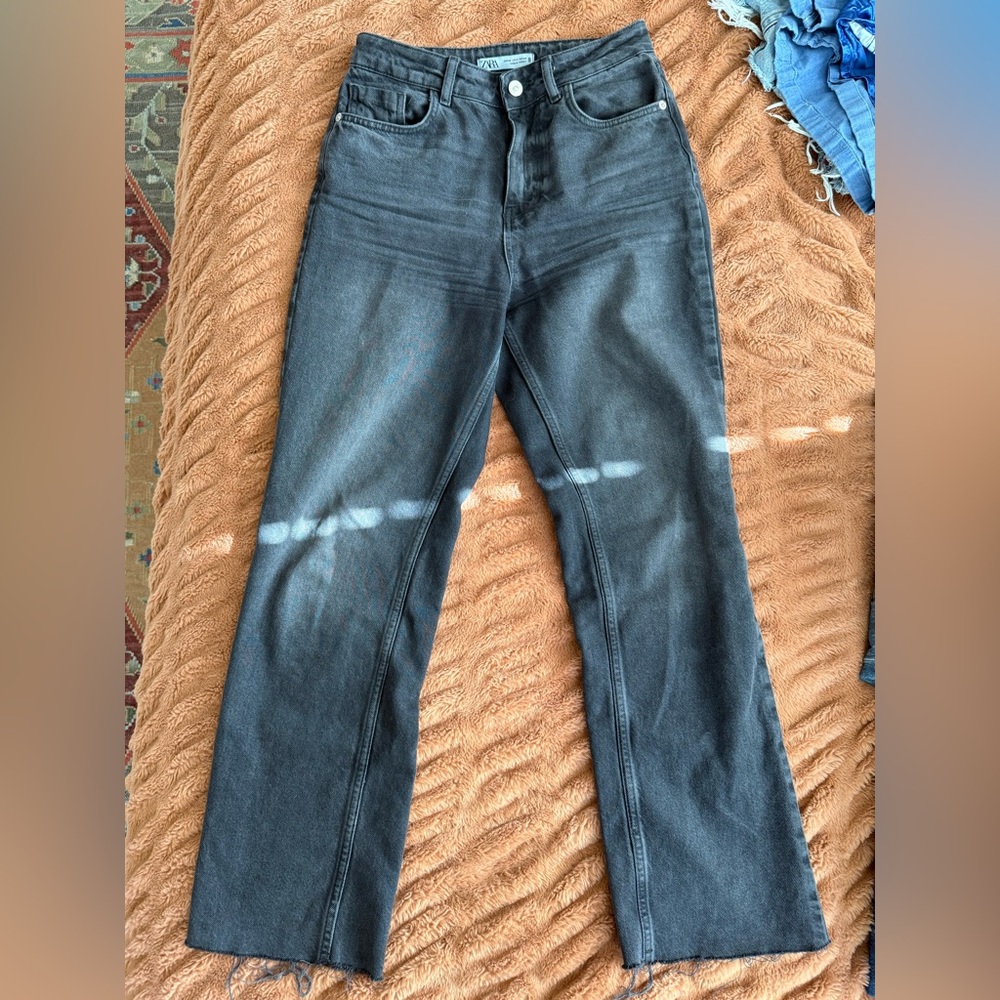 Zara Black High Rise Jeans
